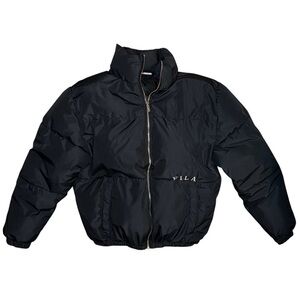 FILA Mens Black Full Zip Puffer Jacket